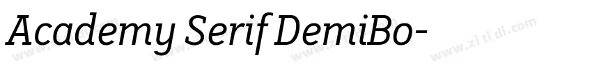 Academy Serif DemiBo字体转换